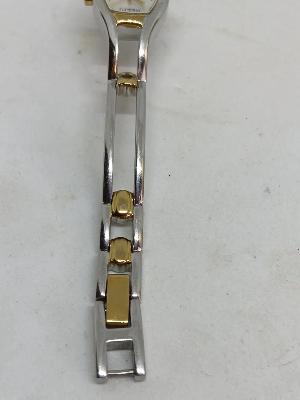 Relic by Fossil ZR33580 Women's 17 mm Two Tone S/Steel Tonneau Case Quartz Watch